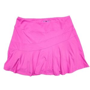 NWOT IBKUL SKORT HOT PINK GOLF UPF 50 LARGE